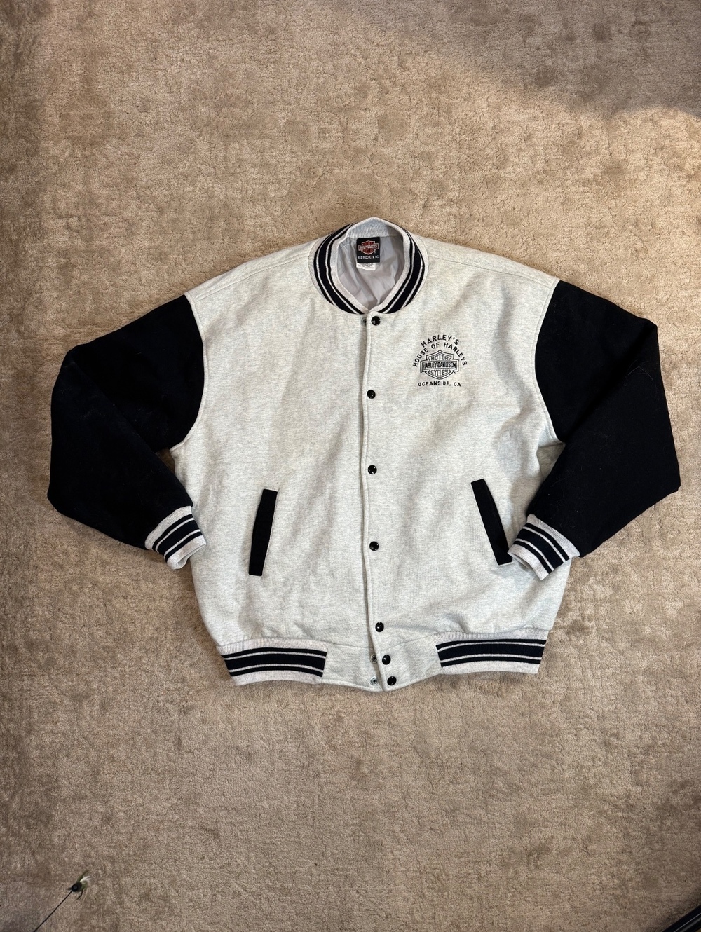 Harley-Davidson Vintage Style Varsity Jacket XXL